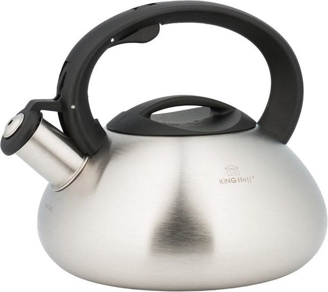 Kinghoff 3269 - Bouilloire sifflante - Acier inoxydable - Satiné - 3 litres