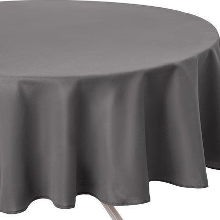 Nappe Grise anti-tache - Ronde - Diamètre 180 cm - Anti-taches