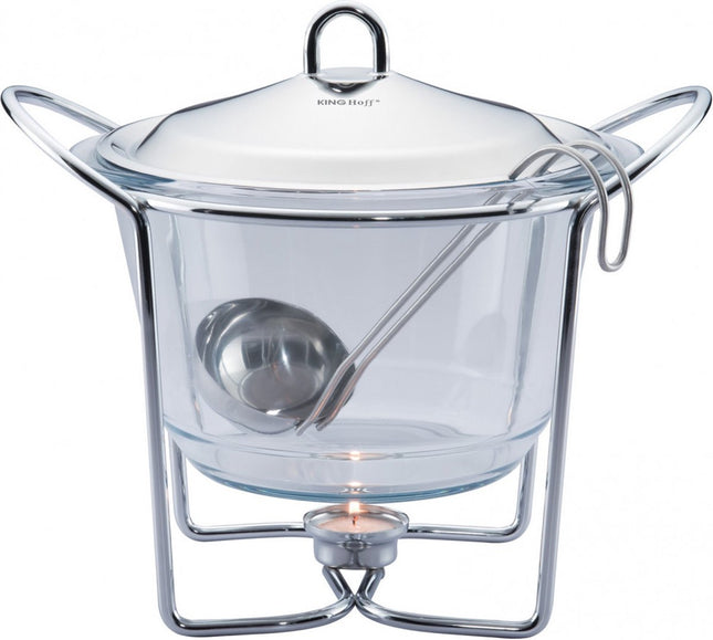 Top Choice - chauffe-aliments - en forme de pot - acier inoxydable
