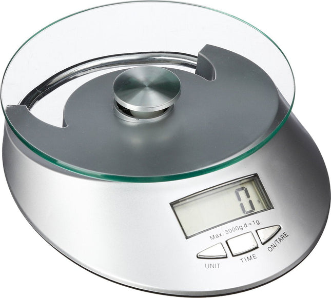 5Five Balance de cuisine digitale - 20 x 15 cm - verre/métal - balance de cuisson - balance - balance de précision