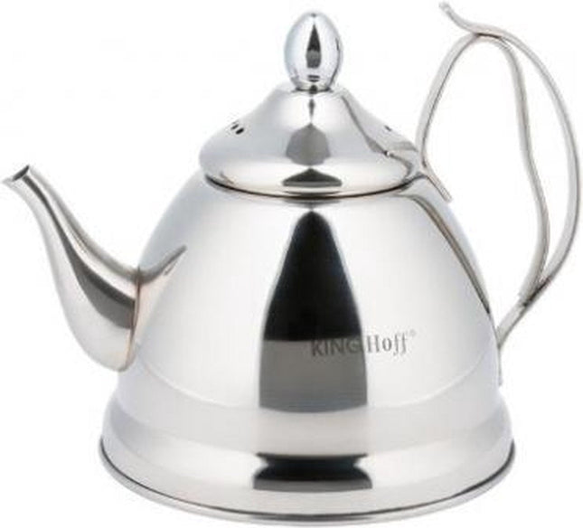 Kinghoff 3761 - Théière nostalgique - 1 litre - Acier inoxydable