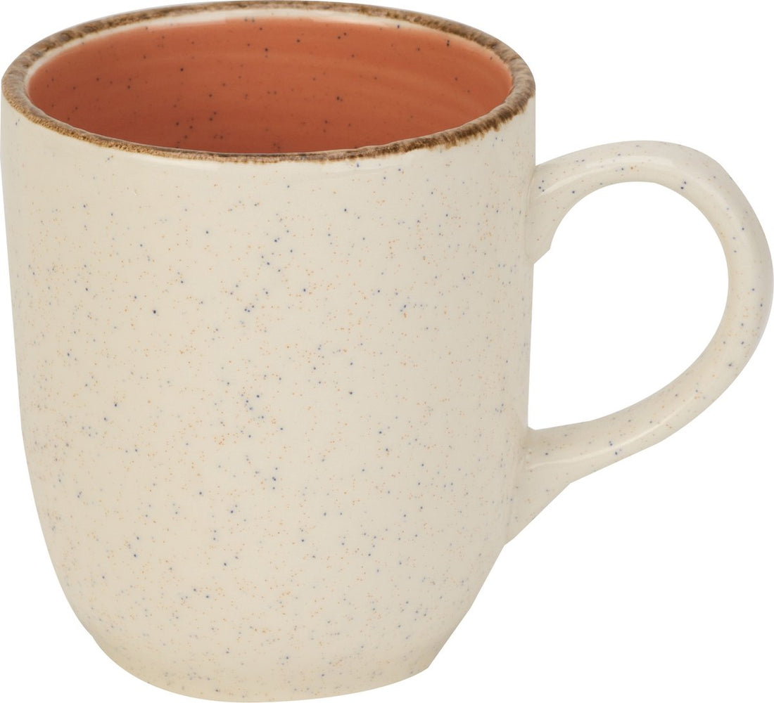 Cosy&Trendy, GRANITE TERRACOTTA BEKER D8,5XH10CM 36CL, set van 6 bekers