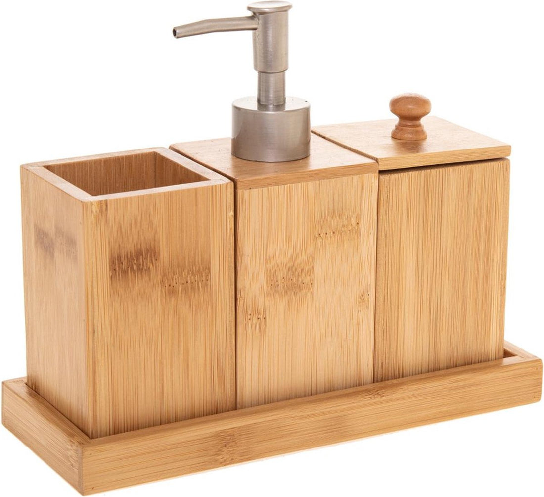 5Five Wood Soap Dispenser Set