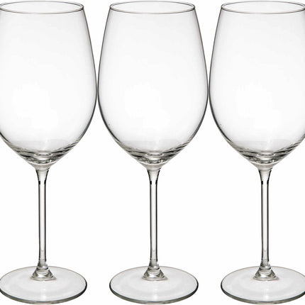 Secret de Gourmet Verres à vin set Lina - boîte de 12 pièces - verre chic - 54 CL - blanc/rouge/rosé