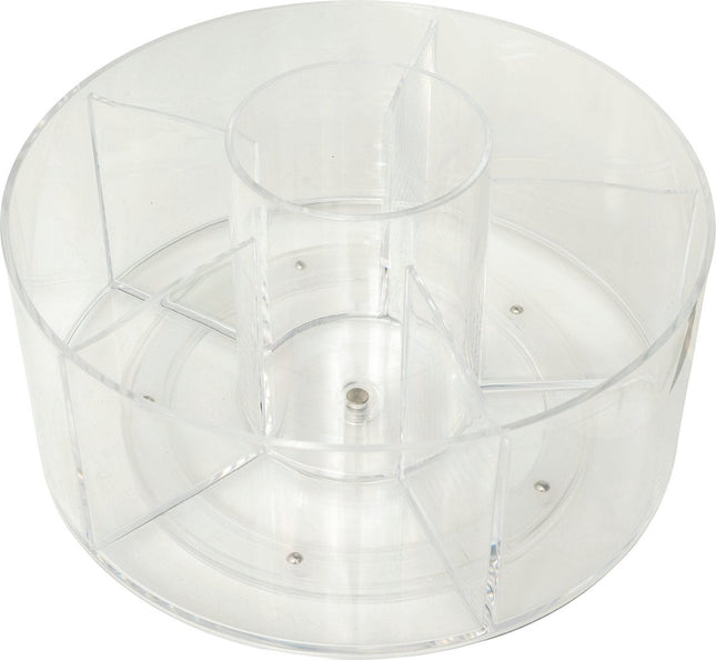 5Five Organiseur Rotatif - Organiseur de maquillage - Ø23xH13cm - Transparent