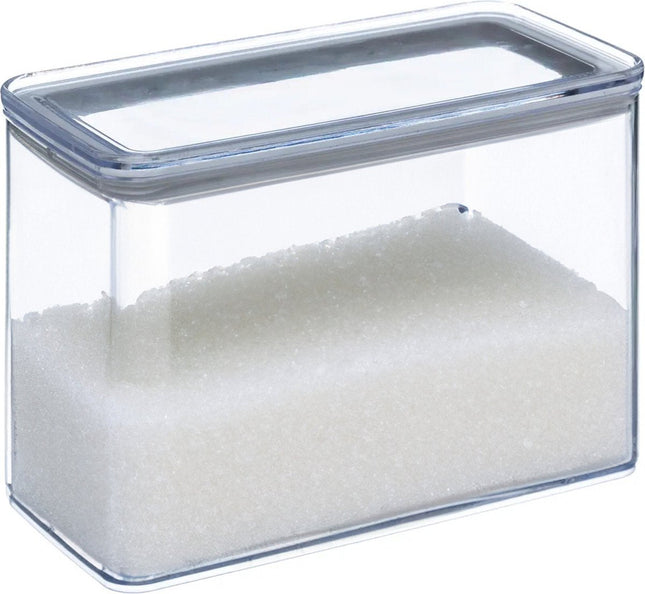5Five Boîte de conservation - cuisine/aliments - plastique - 2000 ml - couvercle hermétique - transparent - 20 x 10 x 14 cm