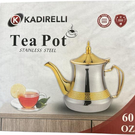 Théière marocaine Kadirelli - Dorée - Bouilloire - Induction
