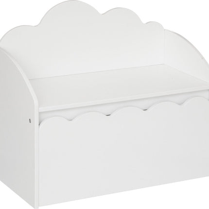 Atmosphera Kids Coffre à jouets / banc enfant Nuage doux - Rangement - Blanc
