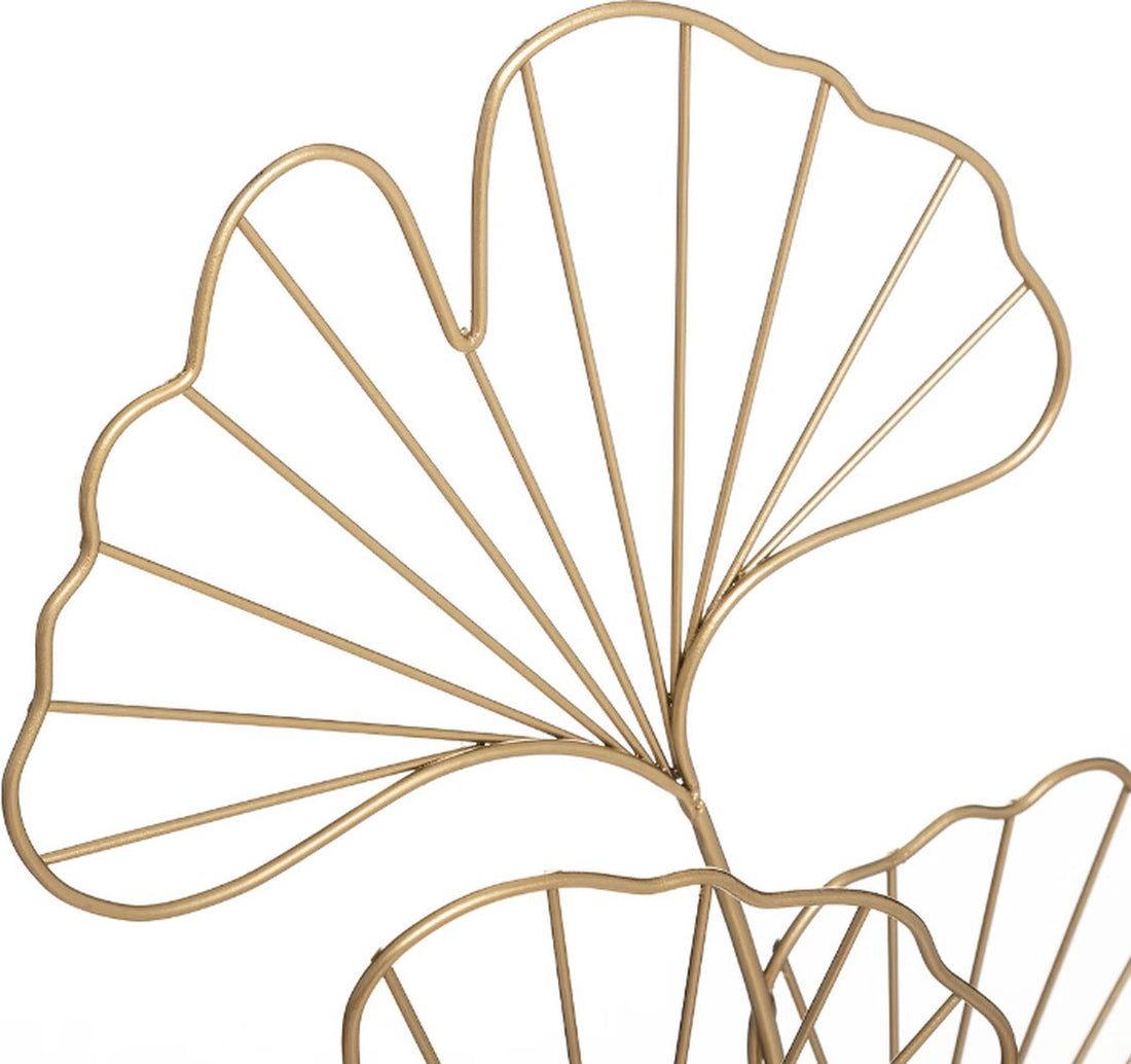 Decoratieve gouden bladeren met voet