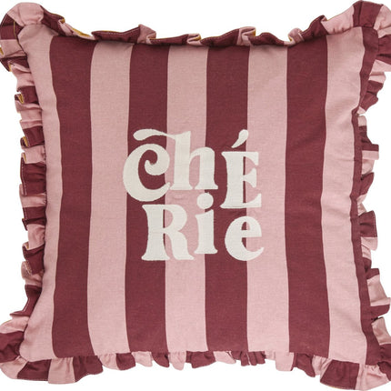 Coussin Atmosphera Kids Chéri - 40x40cm - Rose/Orange