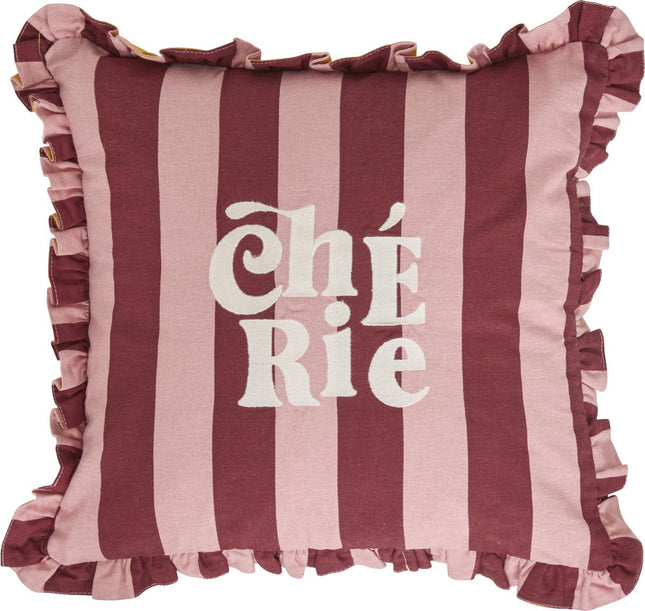 Coussin Atmosphera Kids Chéri - 40x40cm - Rose/Orange