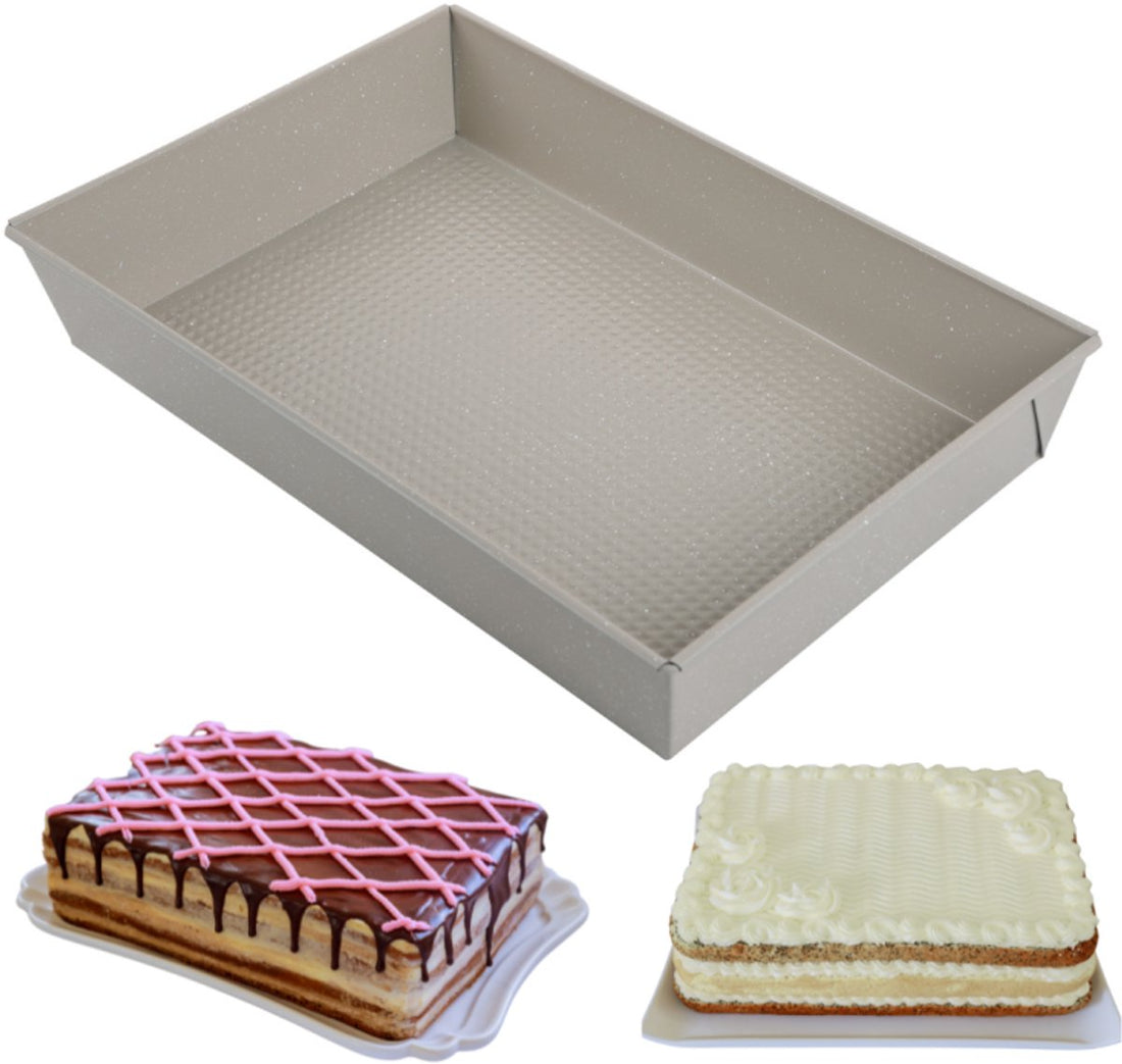 Kinghoff KH-1975 Rectangular Baking Pan – 36.5 x 24 cm – Beige