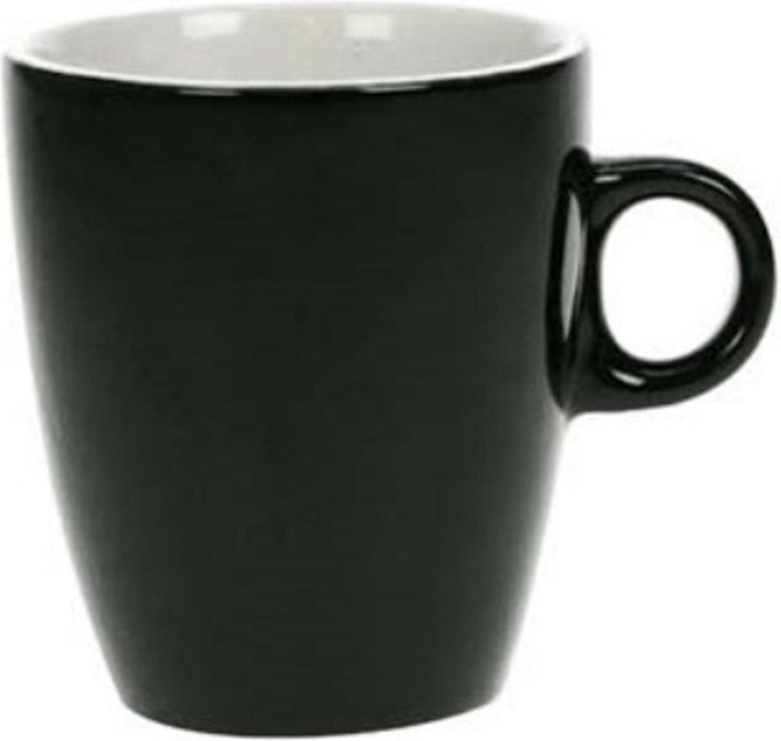 Cosy & Trendy Vicky Mug - 19 cl - Ø 7 cm x 8.5 cm - Black - Set of 6