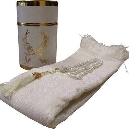 Coffret cadeau avec tapis de prière et Tasbih