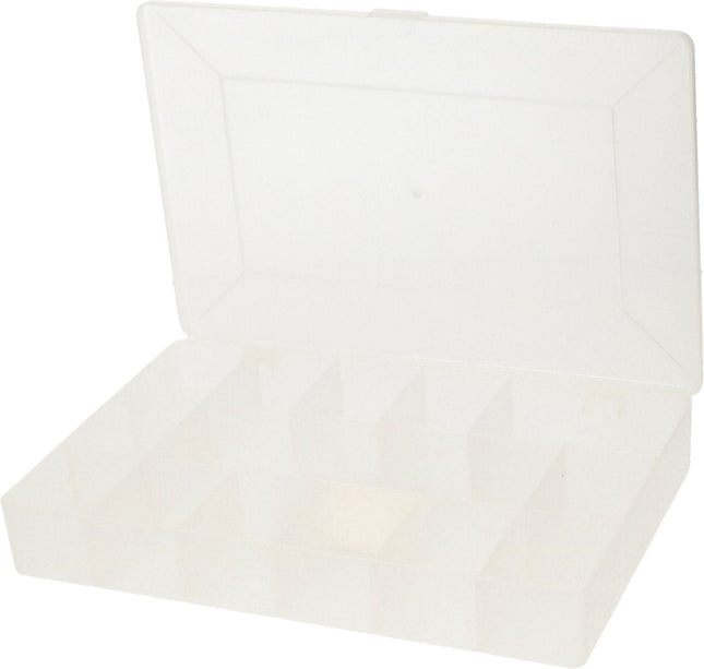 Five Boîte de rangement/boîte de tri - 14 compartiments - plastique - transparent - 27 x 18 x 4 cm