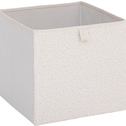 Panier de rangement en tissu Teddy Five® - Blanc - Pliable