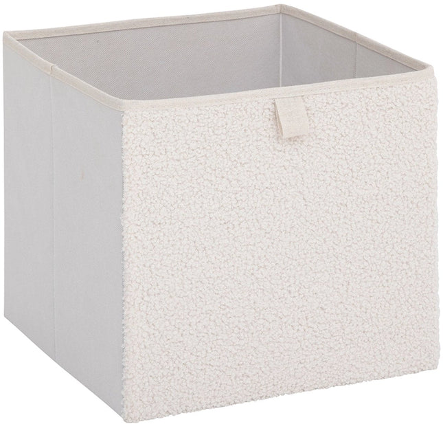 Panier de rangement en tissu Teddy Five® - Blanc - Pliable