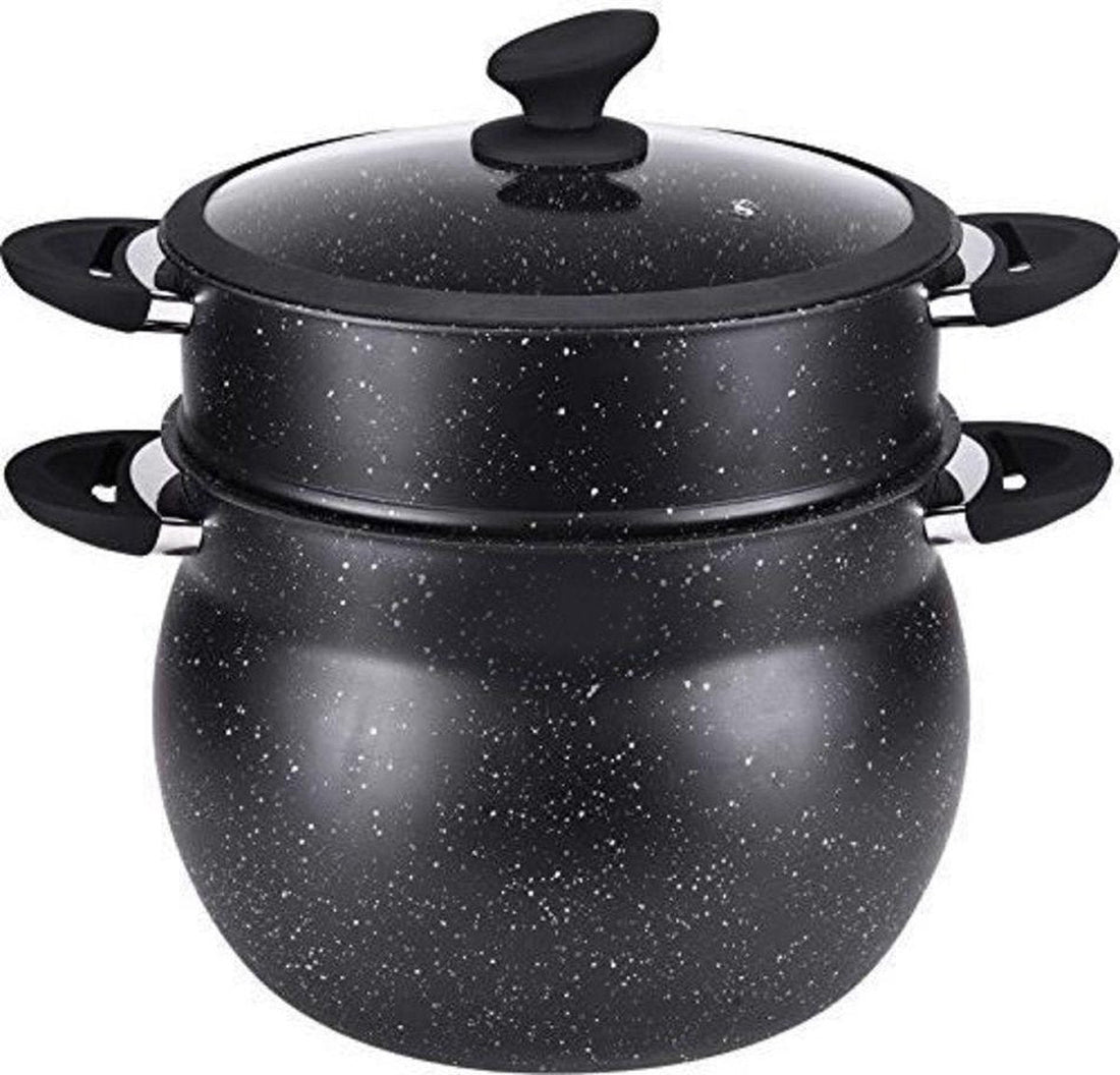 Couscoussière voor inductie 12 L, Ø 24 cm – couscous pan met stoommand