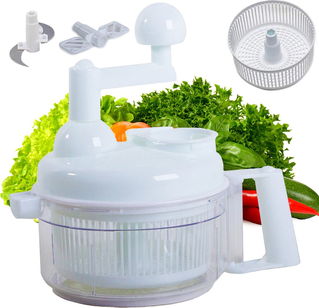 Vegetable Multi-Chopper - Non-slip Manual Chopper - Vegetable Chopper - White