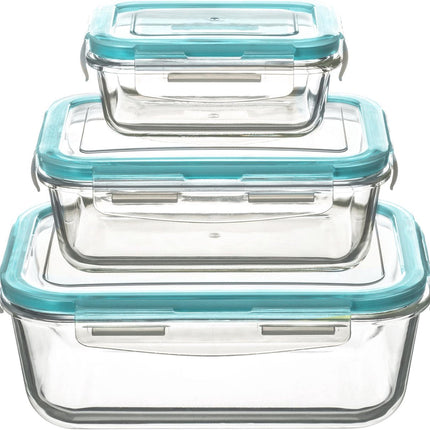 5Five Ensemble de 3 plats pour micro-ondes - Boîte de conservation - Boîte de congélation - Résiste au four - 0.3L - 0.8L - 1.7L