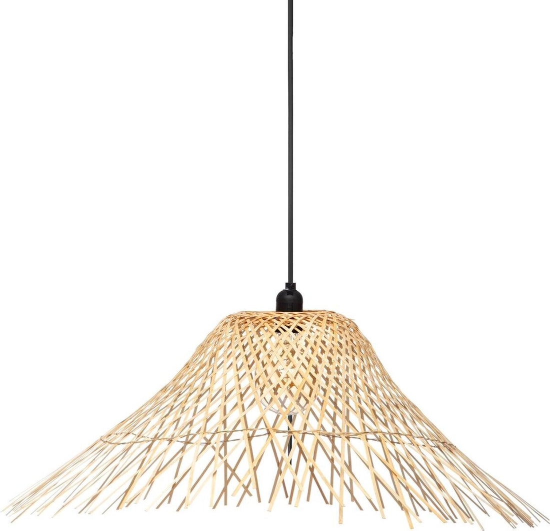 Atmosphera Hängelampe Moxa Bambus - E27, nicht enthalten - Ø76xH27 cm - Natur