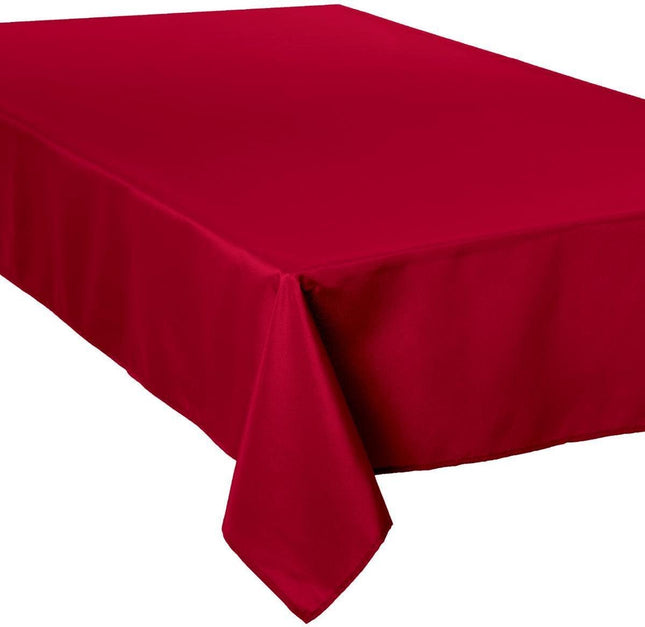 Atmosphera Nappe de table lin anti-taches - 150 x 300 cm - Anti-taches - Rouge