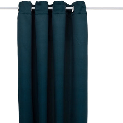 Atmosphera Rideau Occultant 135x240cm - Rideaux prêts à poser avec œillets - Bleu Égée