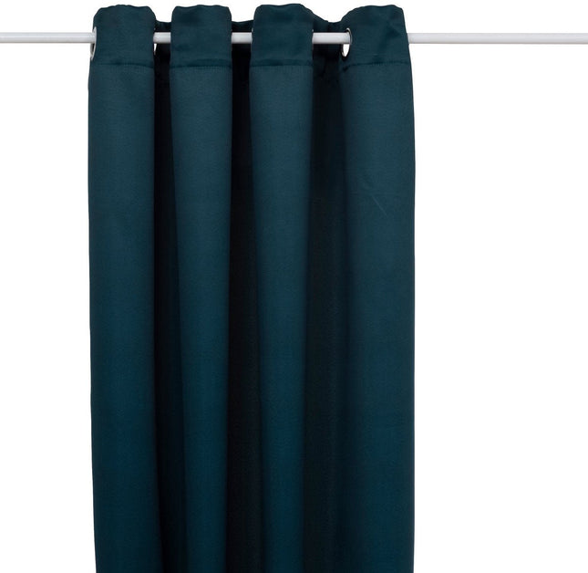 Atmosphera Rideau Occultant 135x240cm - Rideaux prêts à poser avec œillets - Bleu Égée