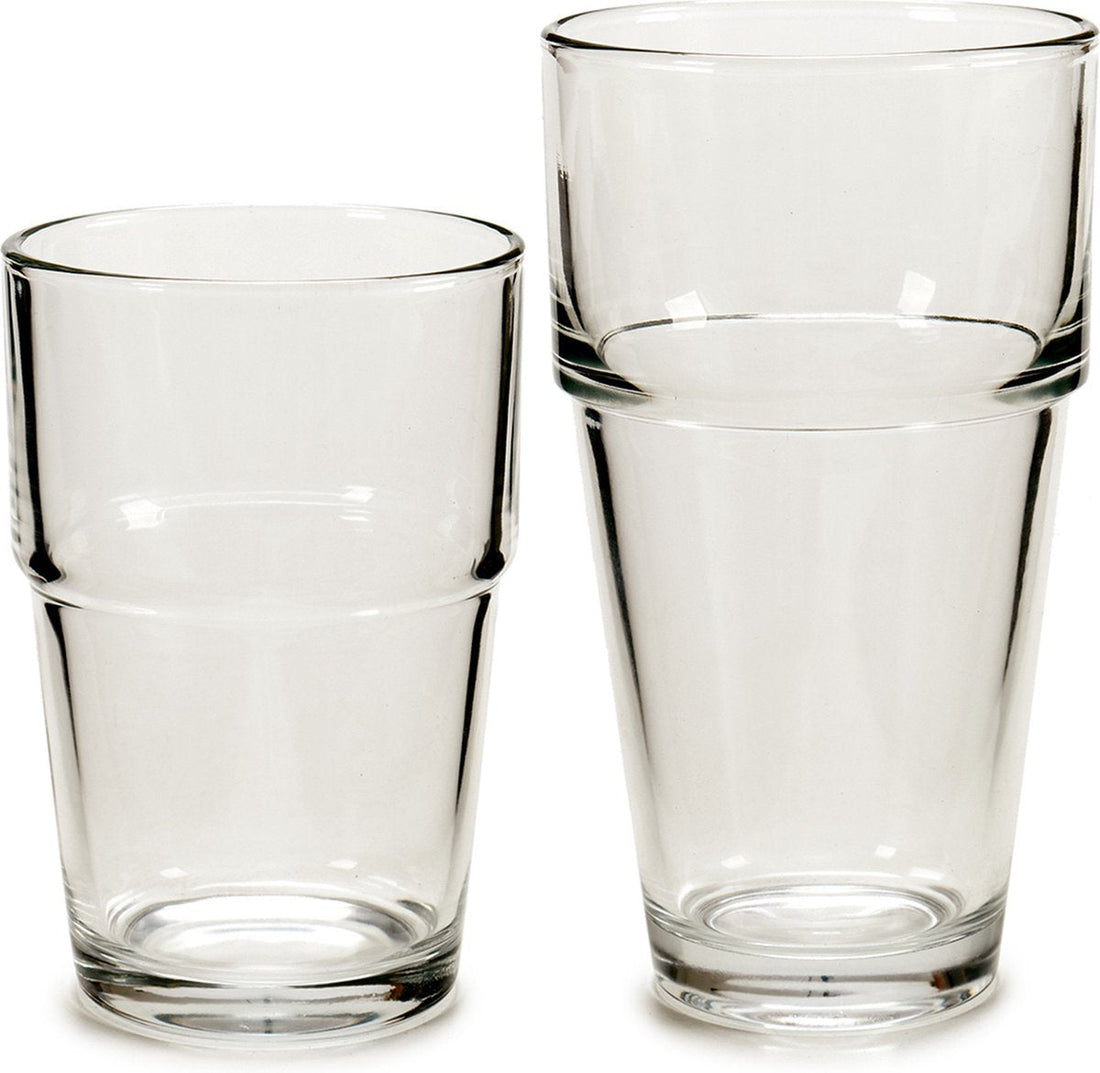 Vivalto Glass Set 25 + 37 Cl Glass Transparent 12-piece