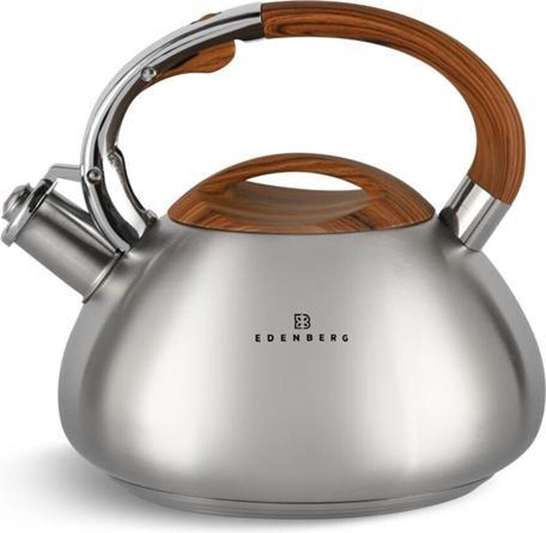 Edënbërg Classic Line - Edelstahl Luxus-Flötenkessel - 3 Liter