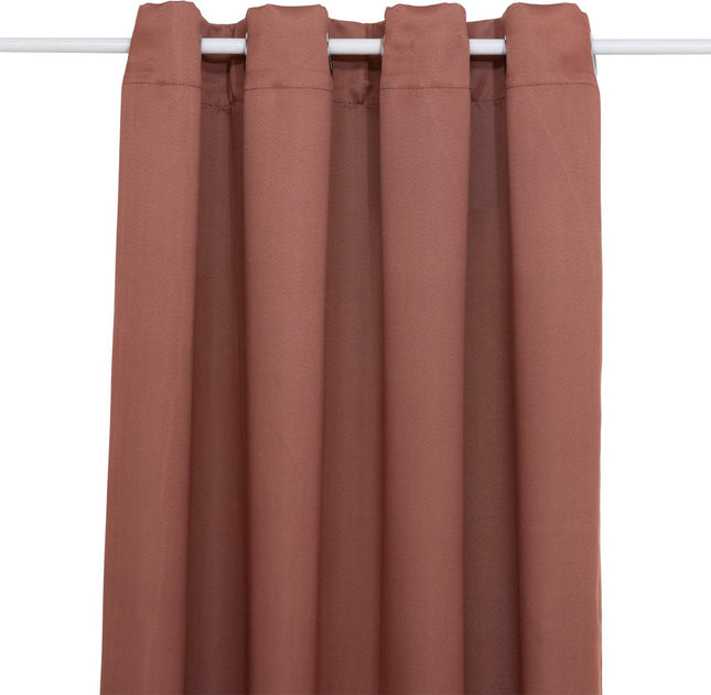 Atmosphera Rideau Occultant 135x240cm - Rideaux prêts à poser avec œillets - Terre cuite