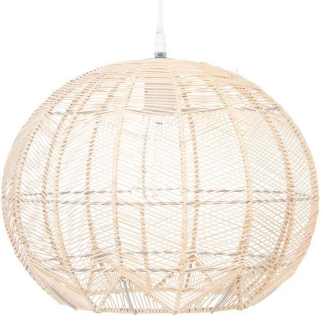 Atmosphera - Suspension Ronde - Rotin - Diamètre Ø 38 - Beige