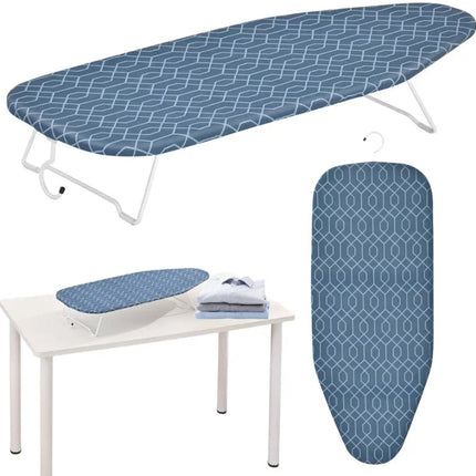 KINGHOFF KH-1936 Table à Repasser – Table à Repasser Pliable Compacte avec Surface de Repassage en Acier Perforé – 76×30,5 cm