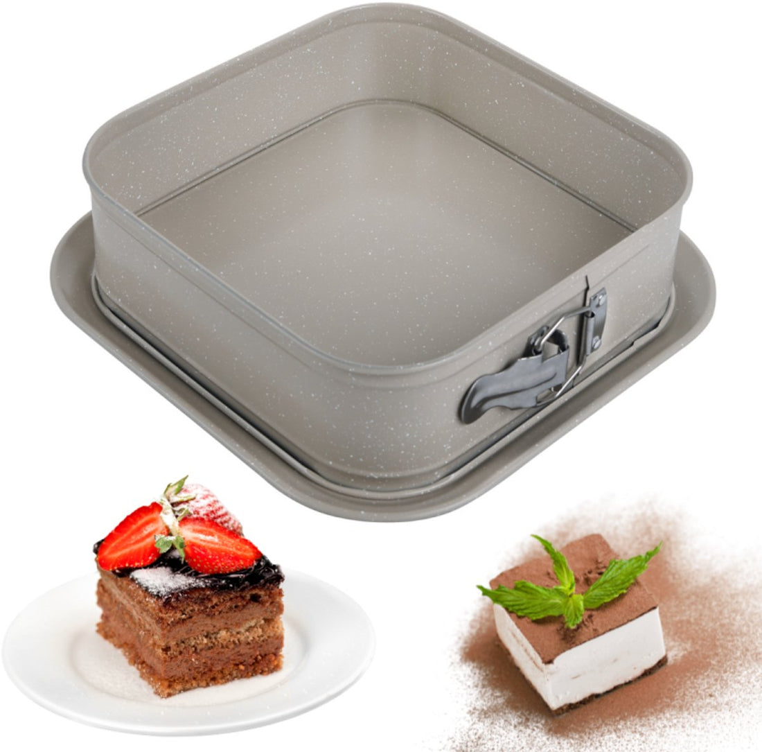 Kinghoff KH-1977 vierkante bakvorm met losse rand – 27,5 x 27,5 cm