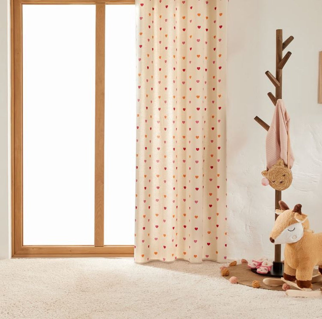 Atmosphera Kids Romy Kindergardine 140x260cm - Fertigvorhang mit Ösen - Multi