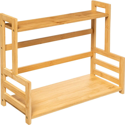 Étagère à épices/étagère de rangement/organisateur de comptoir Zeller sur pied - 41 x 18 x 34 cm - bois de bambou