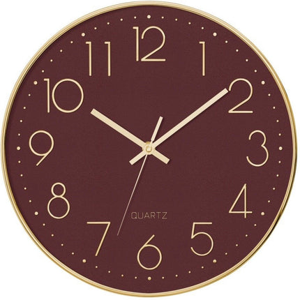 Horloge murale à mécanisme silencieux Ø 30 cm