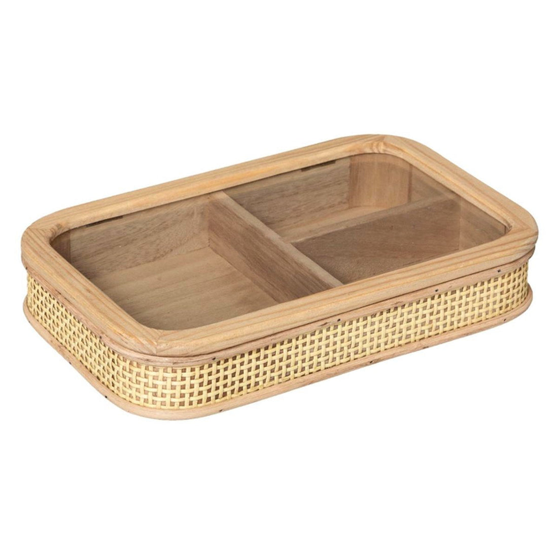 Juwelen box rotan 28 cm - Sieraden opberger