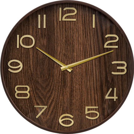 Atmosphera Ivana Horloge Ø55x6cm - Marron foncé