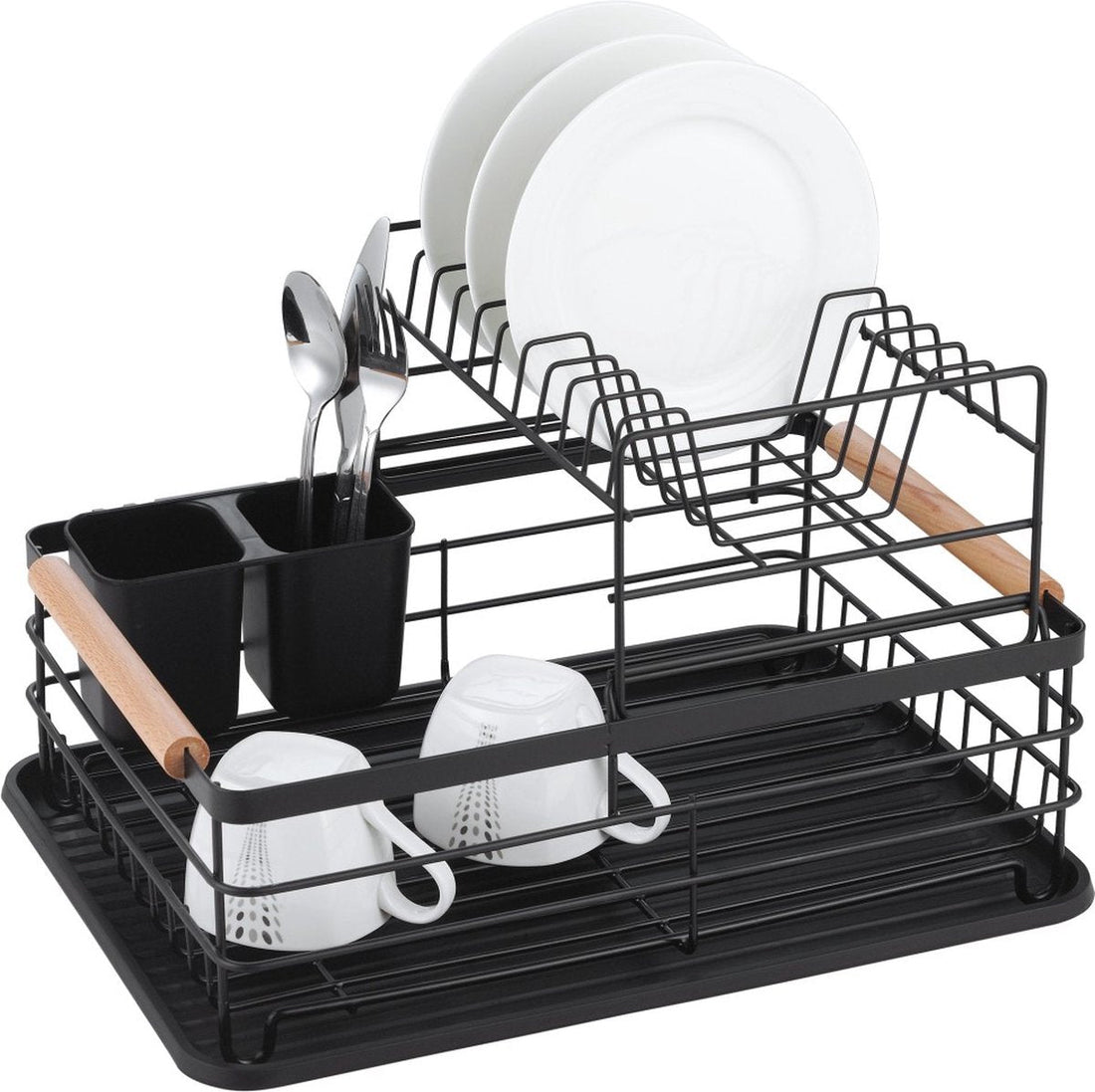 Top Choice - Dish drying rack - draining rack - 2-tier - Black