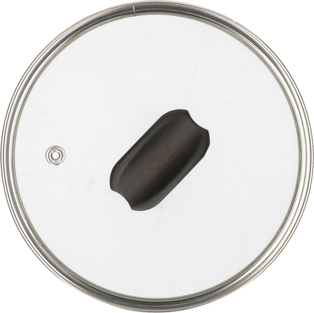 5Five couvercle universel pour casseroles de 16 cm - verre - trou vapeur - D17 x H6 cm