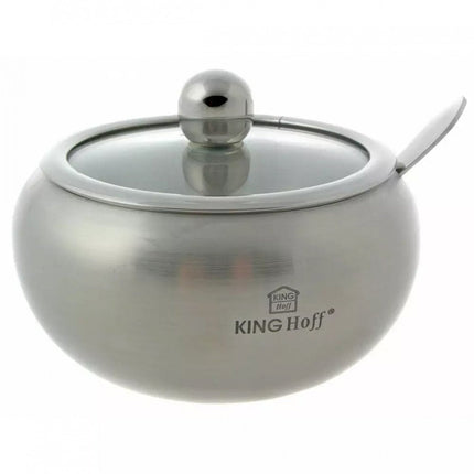 SUCRIER EN ACIER AVEC CUILLÈRE KINGHOFF KH-3732 SATIN