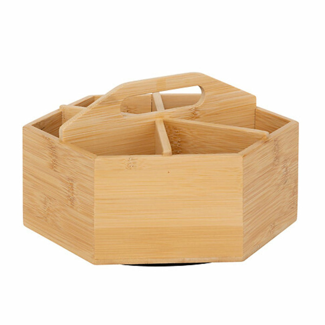 5Five Teebox Organizer – drehbar – Bambus – 22 x 12,5 cm – Tee servieren