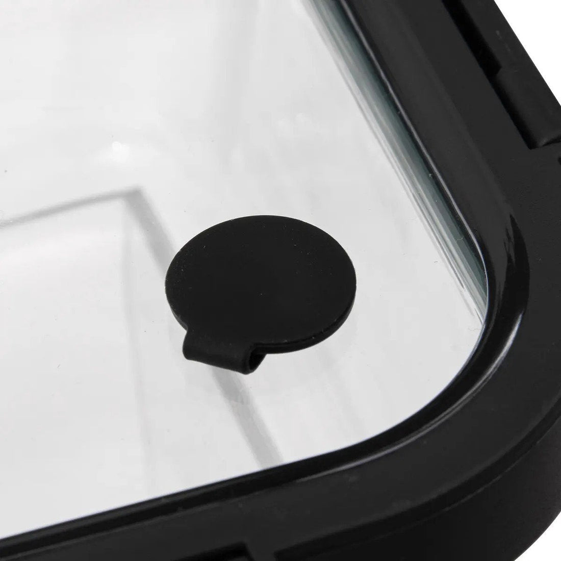 5Five Food storage container with lid - 2x - glass - airtight - with clips - 21 x 17 x 7 cm - 900 ml - black / transparent