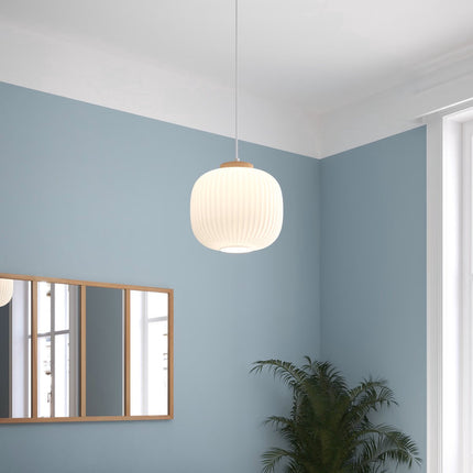 Atmosphera Suspension Travis - Ø25xH24cm - Blanc