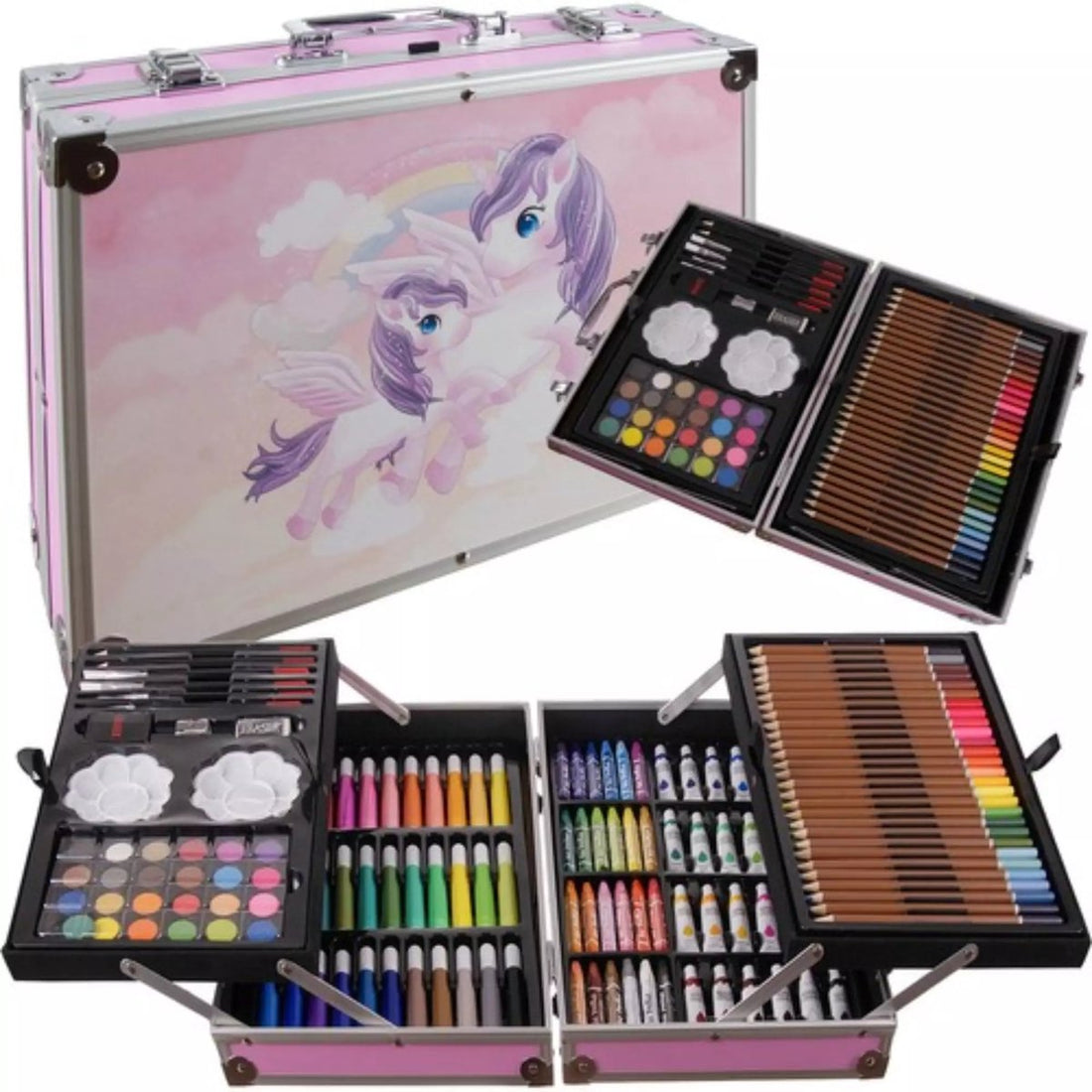 Maaleo Painting Set in Unicorn Case - Creativity in 145 Pieces