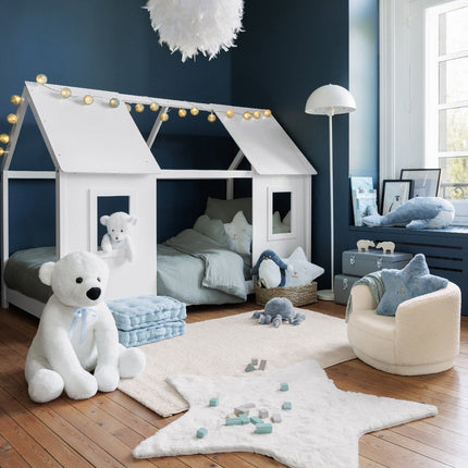 Atmosphera kids Fauteuil enfant Curly - Blanc