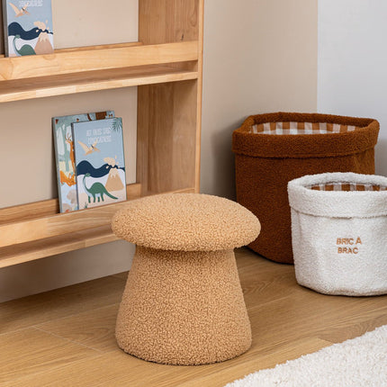 Atmosphera Kids Pouf Teddy - Ø28xH28cm - Marron