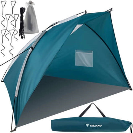 Trizand Grote Strandtent 220x120x120: Perfecte Zon- en Windbescherming