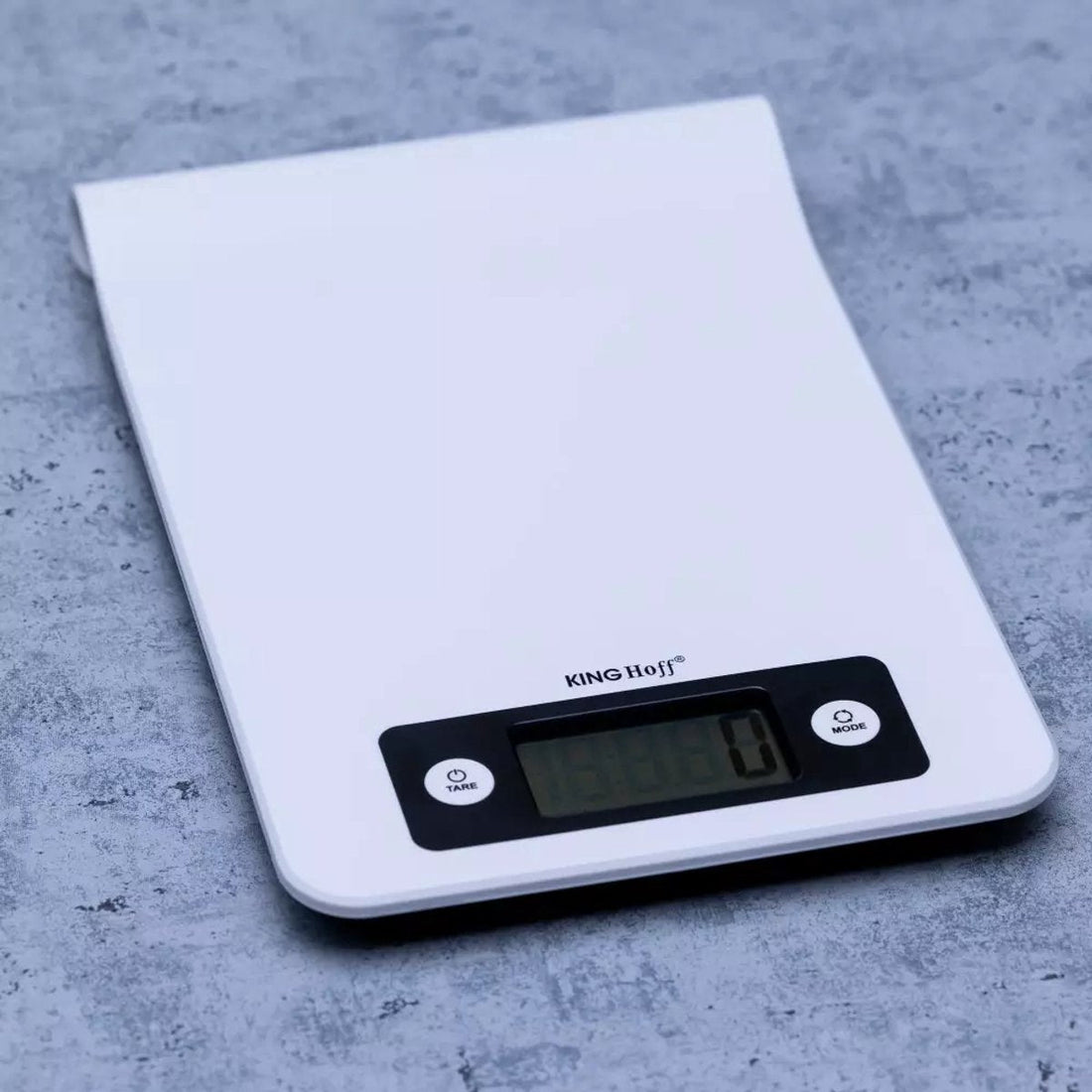 Kinghoff KH-1822 Digitale Küchenwaage – Bis zu 5 kg – Weiß